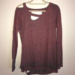 Chaser Oversized Cut Up Shirt